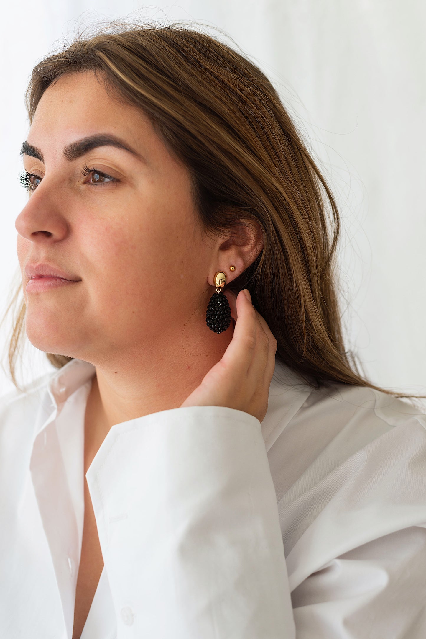 Poppy Earrings | Black