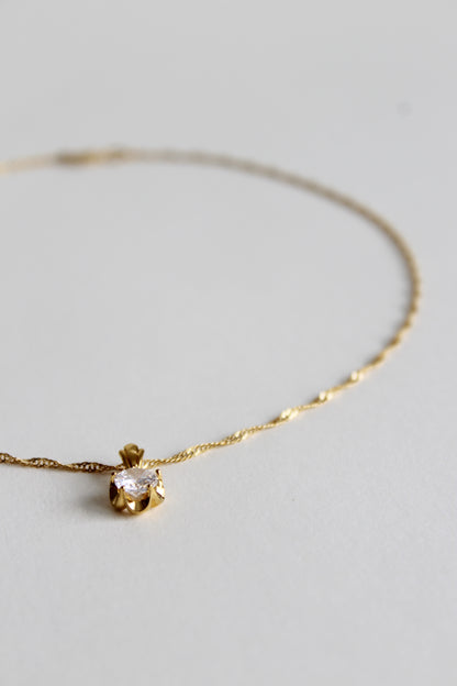 Classic Diamond Necklace | Gold