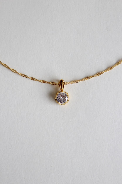 Classic Diamond Necklace | Gold