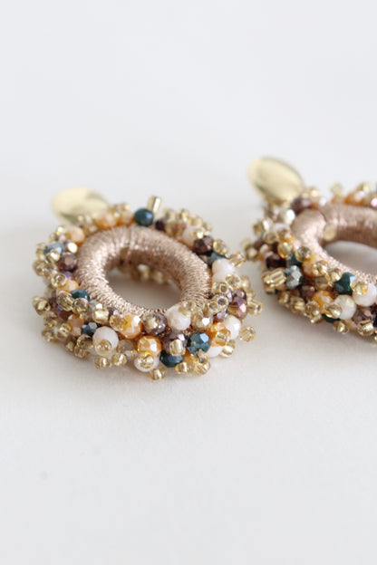 Kate Earrings | Beige Multicolor