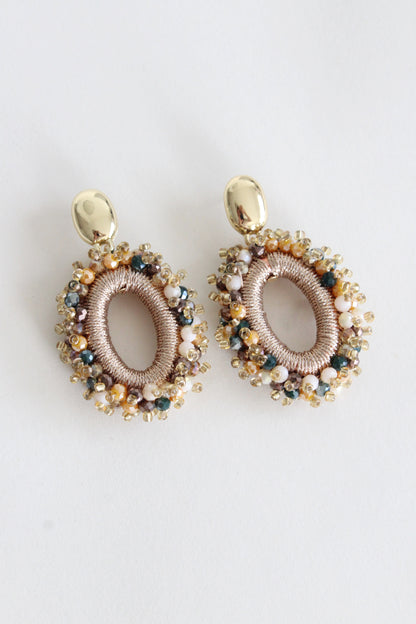 Kate Earrings | Beige Multicolor