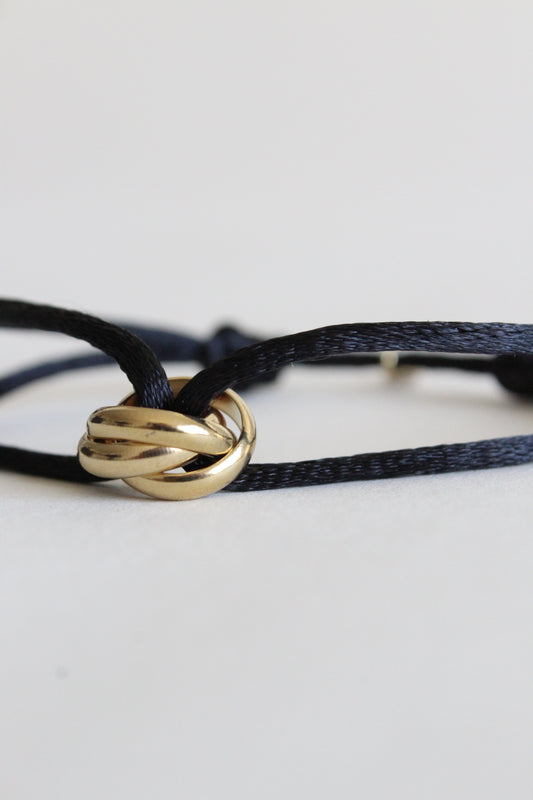 Triple Knot Bracelet | Black