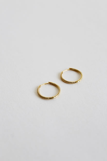 Twisted Earrings Small | Gold