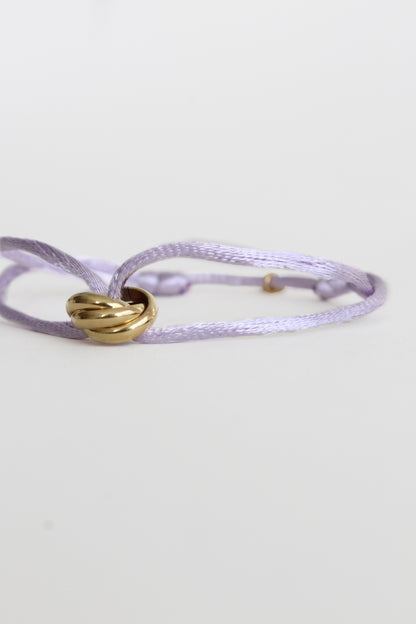 Triple Knot Bracelet | Lilac