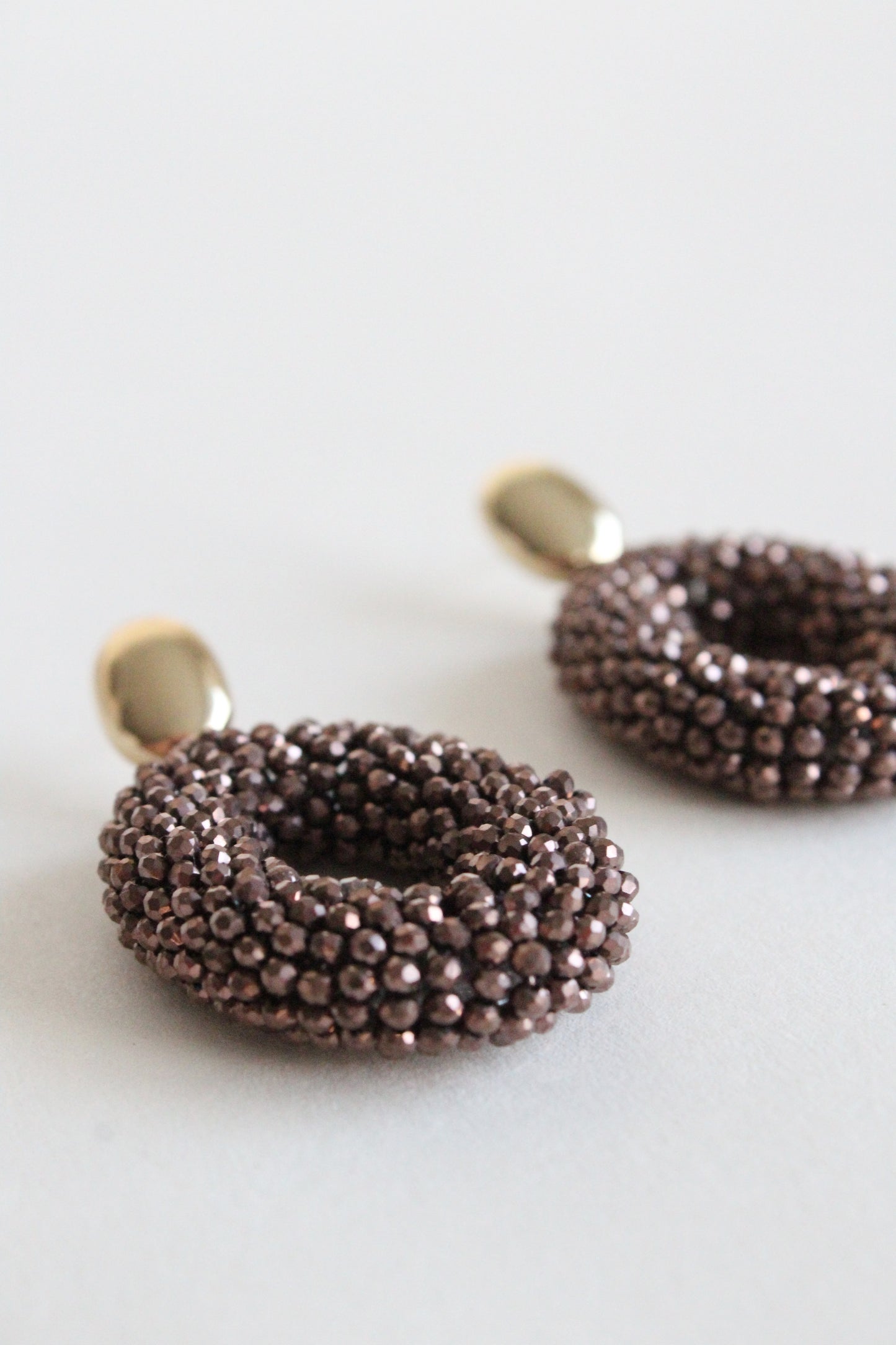 Noor Earrings | Dark Brown