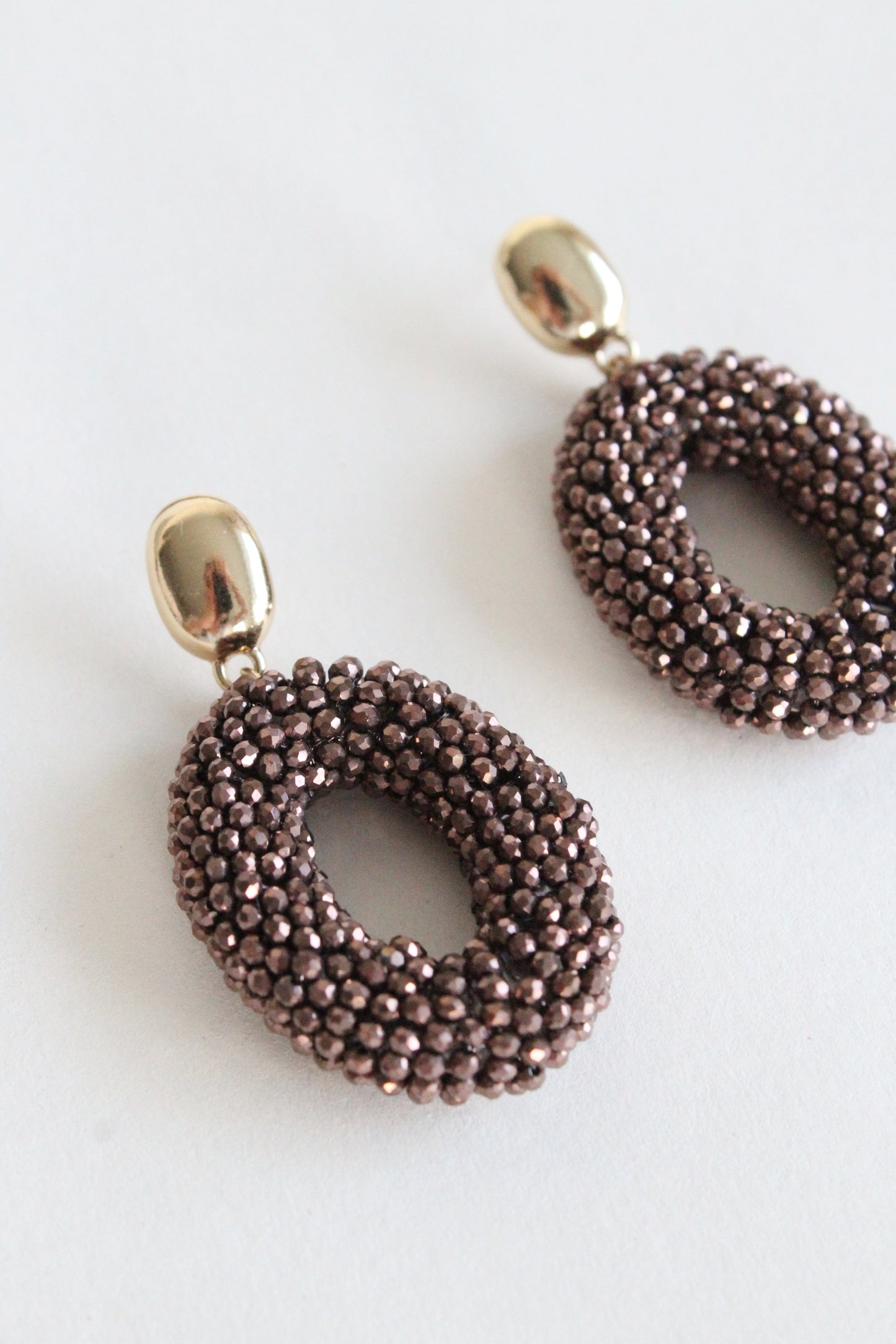 Noor Earrings | Dark Brown