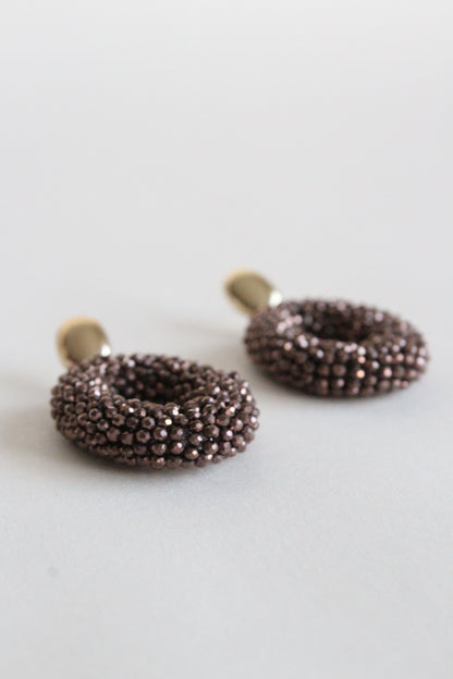 Noor Earrings | Dark Brown