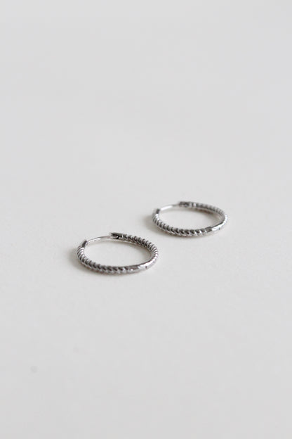 Twisted Earrings Small | Silver